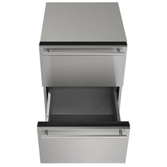 U-Line 24-Inch Outdoor Refrigerator Drawers – Dual Stainless Steel Undercounter Fridge with Convection Cooling, LED Lighting & Digital Controls - UODR124-SS61A - The Home Selection