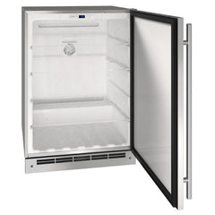 U-Line 24-Inch Outdoor Refrigerator – Stainless Steel Undercounter Fridge with Convection Cooling & LED Lighting, Built-In or Freestanding - UORE124-SS - The Home Selection