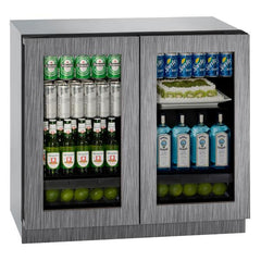 U-Line 36-Inch 3000 Series Dual-Zone Refrigerator – Built-In Undercounter Fridge with U-Select® OLED Controls & LED Theater Lighting - U-3036RRGL - The Home Selection