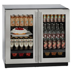 U-Line 36-Inch 3000 Series Dual-Zone Refrigerator – Built-In Undercounter Fridge with U-Select® OLED Controls & LED Theater Lighting - U-3036RRGL - The Home Selection