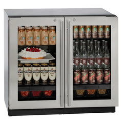 U-Line 36-Inch 3000 Series Dual-Zone Refrigerator – Built-In Undercounter Fridge with U-Select® OLED Controls & LED Theater Lighting - U-3036RRGL - The Home Selection