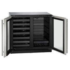 U-Line 36-Inch Beverage Center – Dual Zone Built-In Wine & Beverage Cooler - U-3036BVWC - The Home Selection