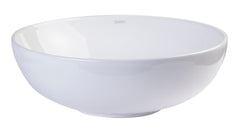EAGO 18  ROUND CERAMIC ABOVE MOUNT BATHROOM BASIN VESSEL SINK - BA351