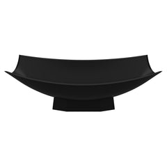 Alfi Black Matte 71  Solid Surface Resin Free Standing Hammock Style Bathtub - AB9992BM
