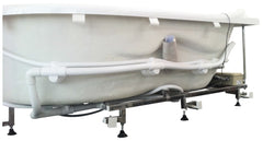 EAGO 6 ft Right Drain Corner Acrylic White Whirlpool Bathtub for Two - AM124ETL-L
