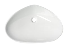 Alfi White 23  Fancy Above Mount Ceramic Sink - ABC914