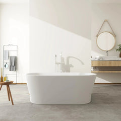 Art 62.2" Acrylic Freestanding Soaking Bathtub – Modern Elegance & Spa Comfort - VA6809 - The Home Selection