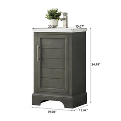 Vanity Art 20- Inch Bathroom Vanity with Ceramic Top - VA5020 - The Home Selection