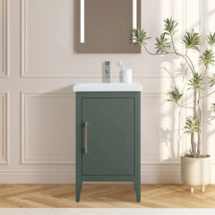 Vanity Art 20- Inch Single Sink Bathroom Vanity Cabinet with Ceramic Top - VA9020 - The Home Selection