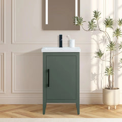 Vanity Art 20- Inch Single Sink Bathroom Vanity Cabinet with Ceramic Top - VA9020 - The Home Selection