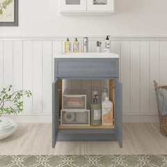 Vanity Art 24" Bath Vanity Cabinet Only - VA4124 - The Home Selection