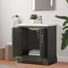 Vanity Art 30- Bathroom Vanity with Ceramic Top - VA5030 - The Home Selection