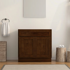 Vanity Art 30-Inch 2-Doors Bath Vanity Cabinet Only in Brown - VA4030 - The Home Selection