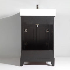 Vanity Art 30"Bath Vanity with Engineered Marble Top in White with Basin and Mirror - VA1030 - The Home Selection