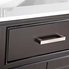 Vanity Art 30"Bath Vanity with Engineered Marble Top in White with Basin and Mirror - VA1030 - The Home Selection