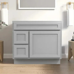 Vanity Art 36-Inch 2-Left Drawers Bath Vanity Cabinet Only - VA4036-2L - The Home Selection