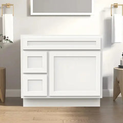 Vanity Art 36-Inch 2-Left Drawers Bath Vanity Cabinet Only - VA4036-2L - The Home Selection