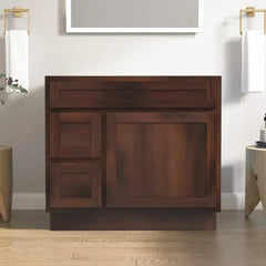 Vanity Art 36-Inch 2-Left Drawers Bath Vanity Cabinet Only - VA4036-2L - The Home Selection
