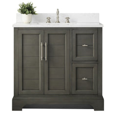 Vanity Art 36-Inch Bathroom Vanity with Engineered Marble Top - VA5036 - The Home Selection
