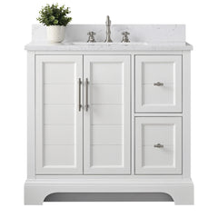 Vanity Art 36-Inch Bathroom Vanity with Engineered Marble Top - VA5036 - The Home Selection