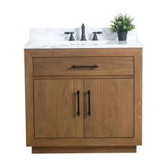 Vanity Art 36” Single Sink Bathroom Vanity in Tan - VA7036-T-ET - The Home Selection