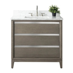 Vanity Art 36” Single Sink Bathroom Vanity with Engineered Marble Top - VA8036 - The Home Selection