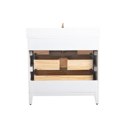 Vanity Art 36” Single Sink Bathroom Vanity with Engineered Marble Top - VA8036 - The Home Selection