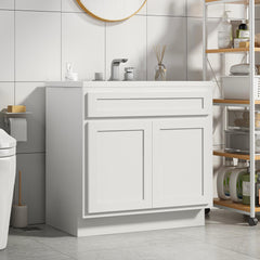 Vanity Art 39-Inch 2-Doors Bath Vanity Cabinet Only - VA4039 - The Home Selection