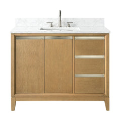 Vanity Art 42-Inch Single Sink Bathroom Vanity with Engineered Marble Top - VA8042 - The Home Selection
