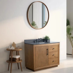 Vanity Art 42"Single Sink Bathroom Vanity in Tan - VA7042-T - The Home Selection