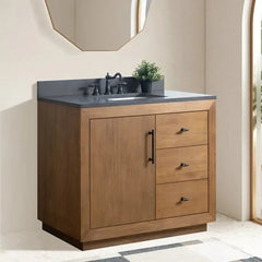 Vanity Art 42"Single Sink Bathroom Vanity in Tan - VA7042-T - The Home Selection