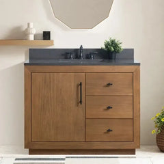 Vanity Art 42"Single Sink Bathroom Vanity in Tan - VA7042-T - The Home Selection