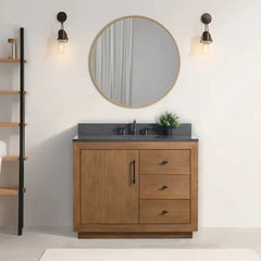 Vanity Art 42"Single Sink Bathroom Vanity in Tan - VA7042-T - The Home Selection