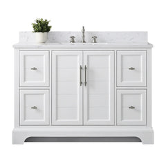 Vanity Art 48-Inch Bathroom Vanity with Engineered Marble Countertop & Backsplash - VA5048 - The Home Selection