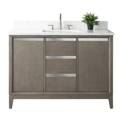 Vanity Art 48-Inch Single Sink Bathroom Vanity with Engineered Marble Top - VA8048 - The Home Selection