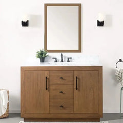 Vanity Art 48” Single Sink Bathroom Vanity in Tan - VA7048-T - The Home Selection