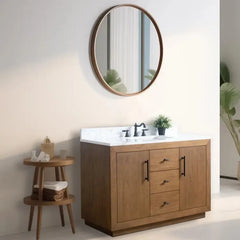 Vanity Art 48” Single Sink Bathroom Vanity in Tan - VA7048-T - The Home Selection