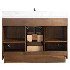 Vanity Art 48” Single Sink Bathroom Vanity in Tan - VA7048-T - The Home Selection