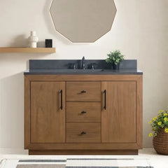 Vanity Art 48” Single Sink Bathroom Vanity in Tan - VA7048-T - The Home Selection