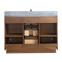 Vanity Art 48” Single Sink Bathroom Vanity in Tan - VA7048-T - The Home Selection