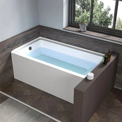 Vanity Art 48"x 32" Acrylic Soaking Bathtub with Overflow and Drain Left - B3011-LEFT - The Home Selection