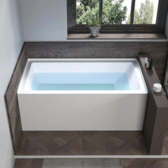 Vanity Art 48"x 32" Acrylic Soaking Bathtub with Overflow and Drain Left - B3011-LEFT - The Home Selection