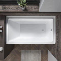 Vanity Art 48"x 32" Acrylic Soaking Bathtub with Overflow and Drain Right - B3011-RIGHT - The Home Selection