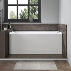 Vanity Art 48"x 32" Acrylic Soaking Bathtub with Overflow and Drain Right - B3011-RIGHT - The Home Selection
