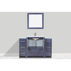 Vanity Art 54- H Single Sink Bath Vanity with White Ceramic Top and Mirror - VA3030-54 - The Home Selection