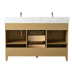 Vanity Art 54-Inch Double Sink Bathroom Vanity with Engineered Marble Top - VA8054 - The Home Selection