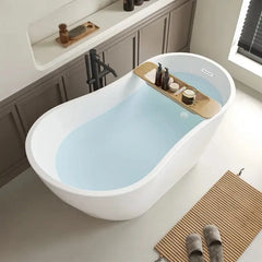 Vanity Art 55" x 28" Freestanding Acrylic Soaking Tub - VA6531 - The Home Selection