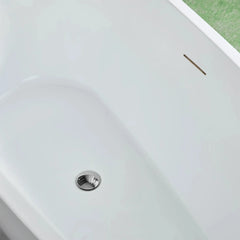 Vanity Art 71" Acrylic Clawfoot Freestanding Bathtub – Timeless Style & Luxurious Comfort - VA6517 - The Home Selection