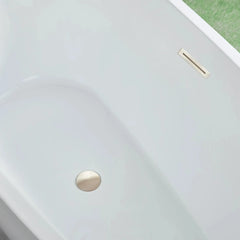 Vanity Art 71" Acrylic Clawfoot Freestanding Bathtub – Timeless Style & Luxurious Comfort - VA6517 - The Home Selection