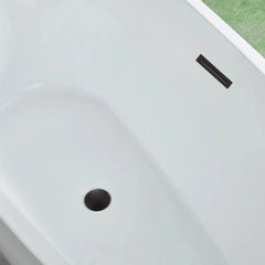 Vanity Art 71" Acrylic Clawfoot Freestanding Bathtub – Timeless Style & Luxurious Comfort - VA6517 - The Home Selection